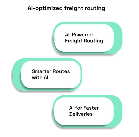 AI-optimized freight routing 