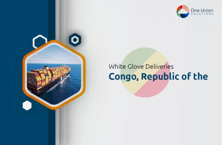 White glove delivery in the Republic of the Congo.