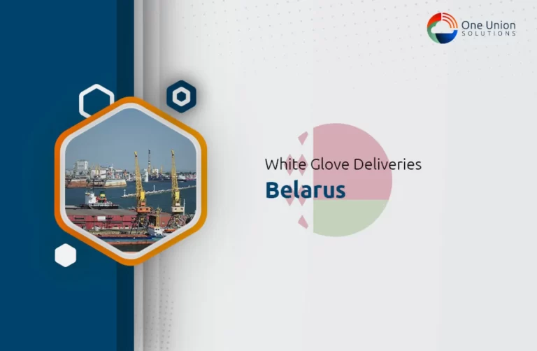 White glove delivery services in Belarus.