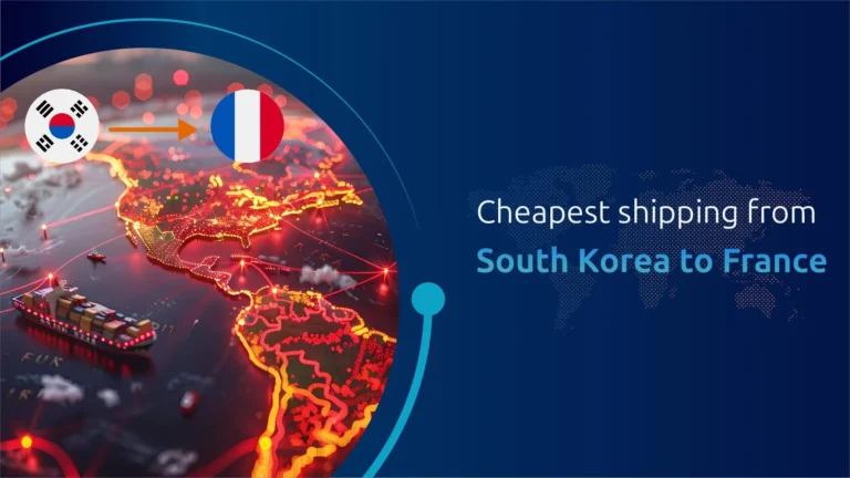 Cheapest shipping from South Korea to France