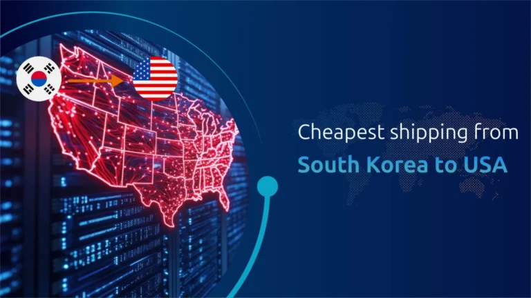 Cheapest International shipping from South Korea and the US.