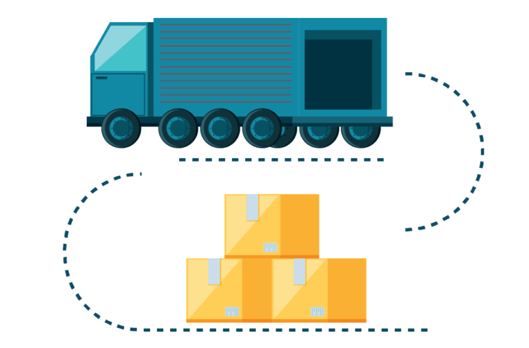 third-party logistics warehouse shelves