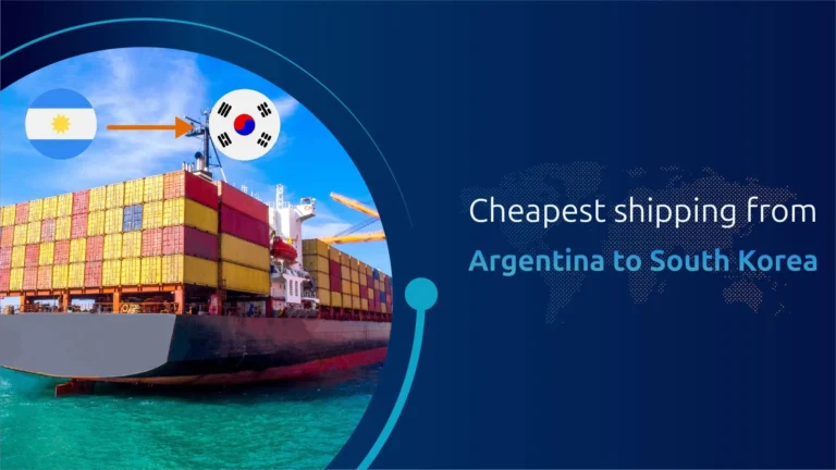 Cheapest Shipping from Argentina to South Korea
