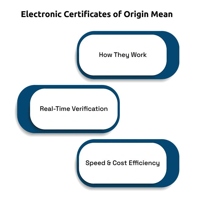 Electronic Certificates of Origin Mean